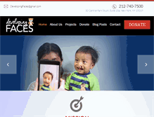 Tablet Screenshot of developingfaces.org